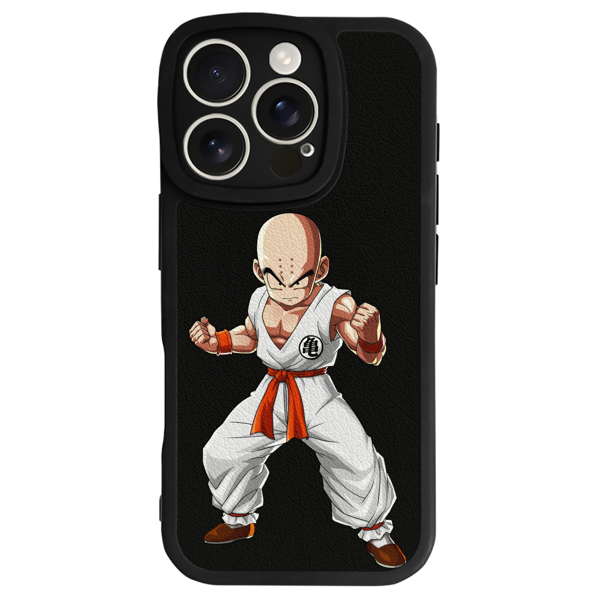 （画像用） ドラゴンボール クリリン DRAGON BALL krillin 【iPhone 16シリーズ対応】シリコンスマホケース（レザー調） 材質：シリコン